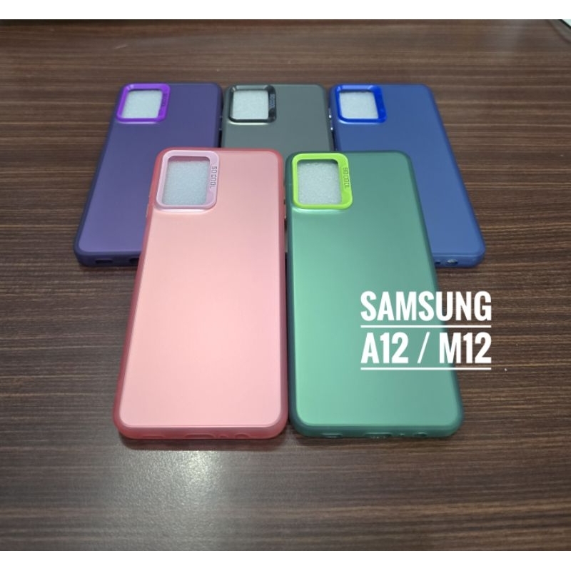 SOFTCASE IMD MATTE HYBRID SAMSUNG A12 / M12 / CASING  SAMSUNG A12 / M12