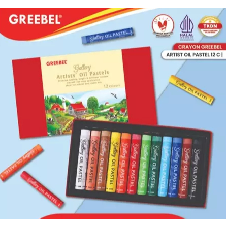 

GREEBEL Crayon Krayon ARTIST 12 Warna