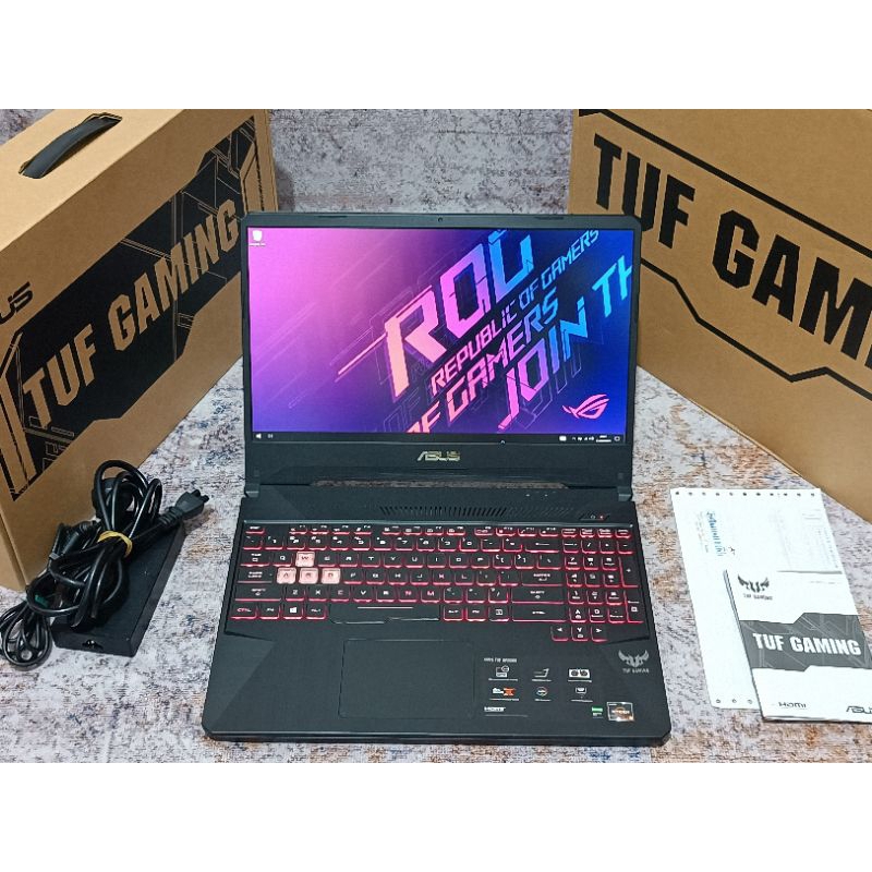 Asus TUF Gaming FX505DT Ryzen 5-3550H 16GB 256GB 1TB GTX 1650 4GB Full HD 120Hz Fulset Like New