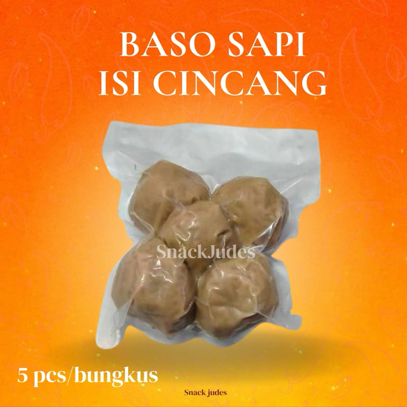 

Baso Sapi isi Cincang (1 bungkus isi 5)