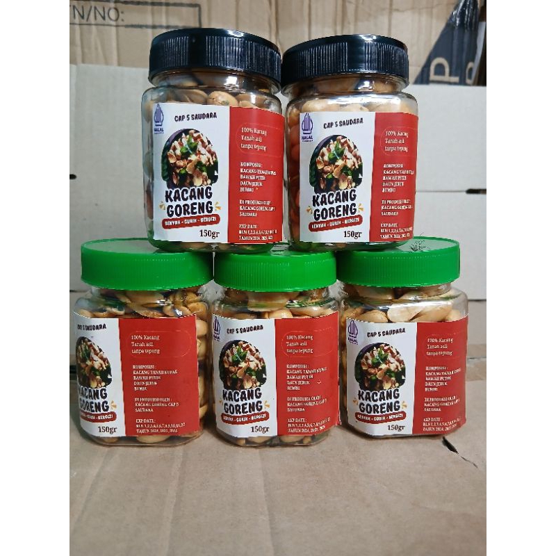 

Kacang Goreng Bawang Putih Daun Jeruk Cap 5 Saudara 150gr