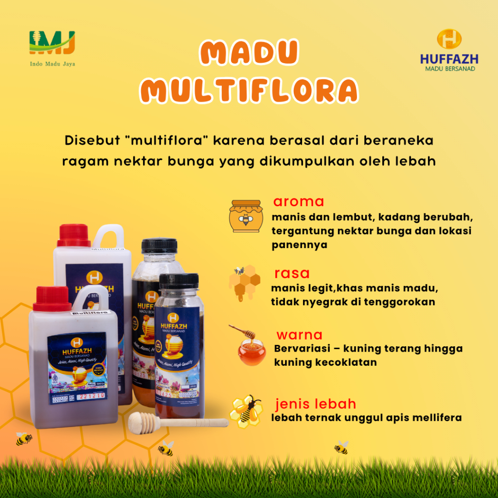 

MADU MURNI MULTIFLORA | MADU HUFFAZH – 100% ASLI DARI ALAM | MADU BERSANAD
