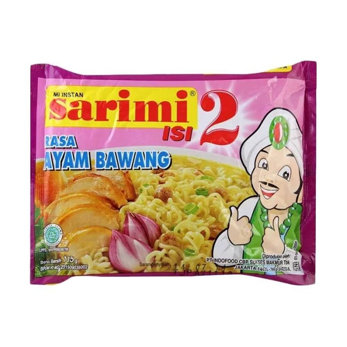 

SARIMI MIE INSTANT (ISI 2) AYAM BAWANG PCK 115g