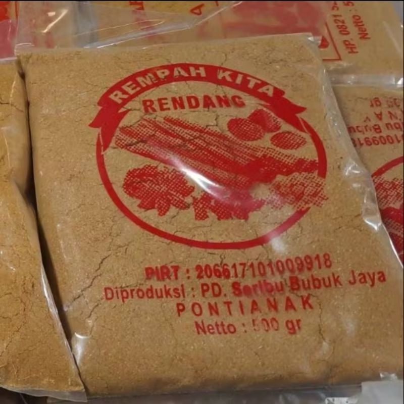 

Bumbu Tepung Rendang Bumbu Instan Sentosa Sayur Pontianak