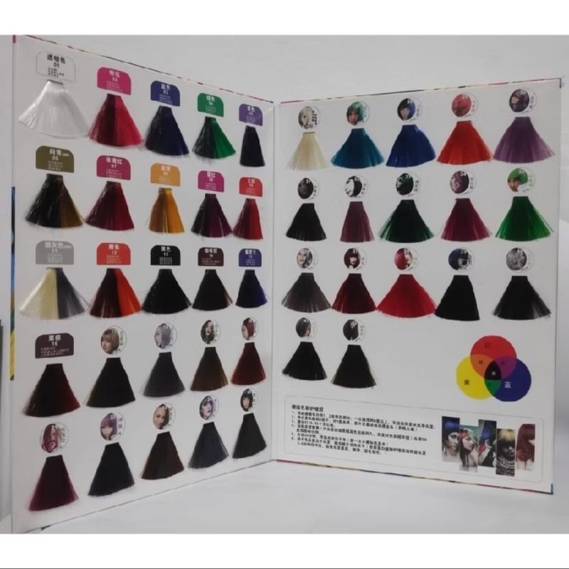 Buku Katalog Warna Rambut / Hair Color Chart By Weideron Hair Catalog Weideron bisa COD