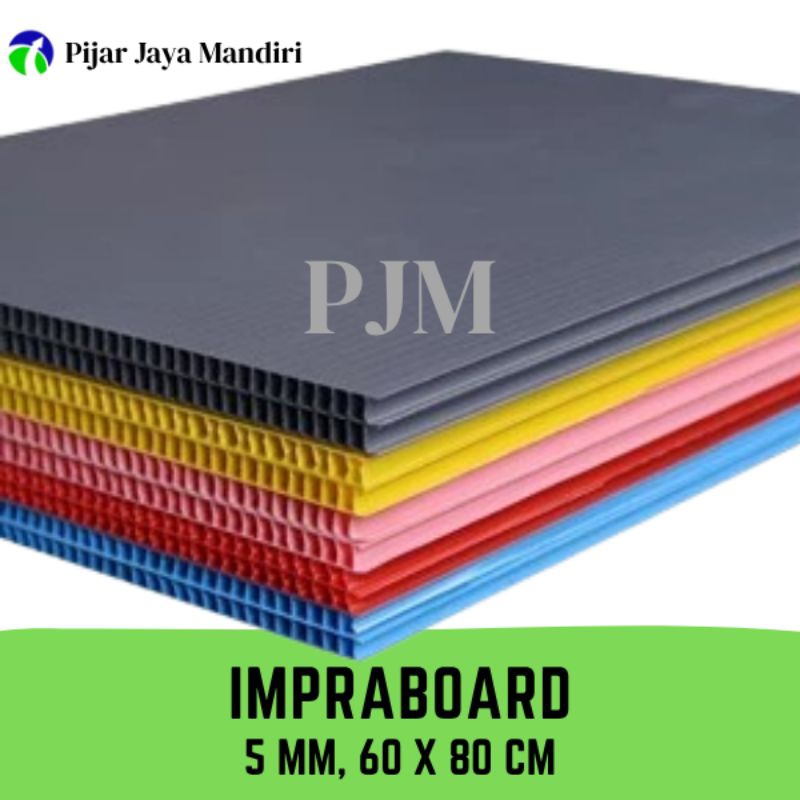 

Impraboard 5mm Ukuran 60x80 cm 50x75 cm Karton Plastik