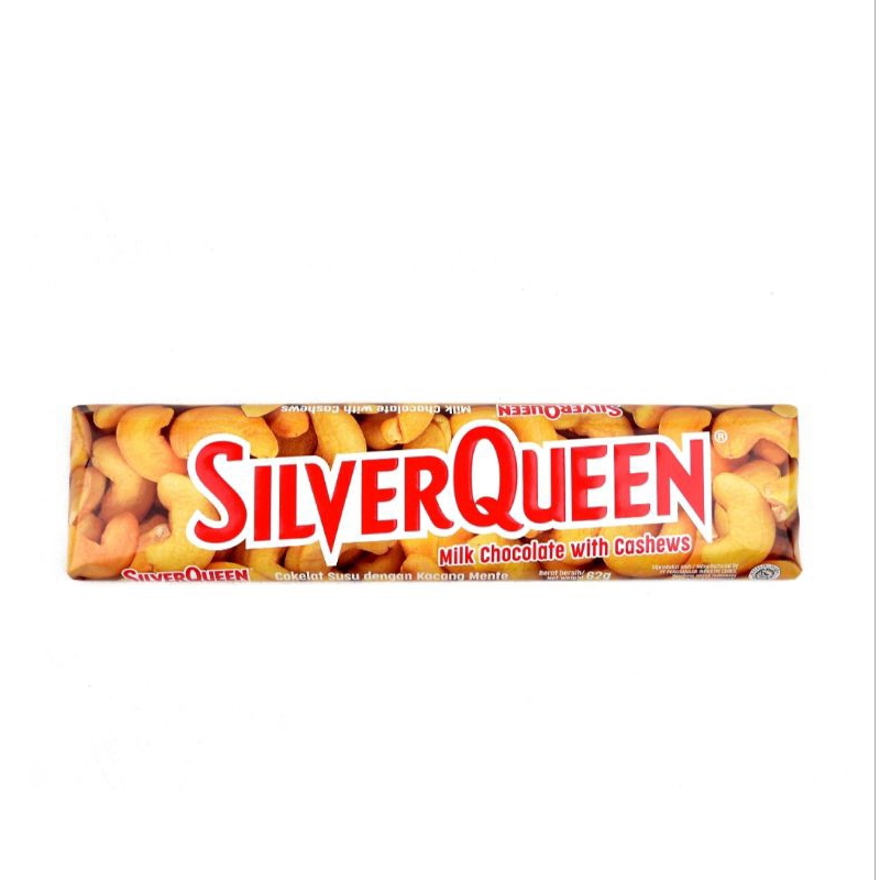 

1Pcs Silverqueen Coklat 55 Gram Milk Chocolate With Cashews