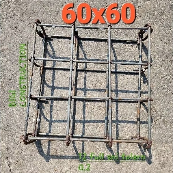 cakar ayam 60x60 besi 12 sni full 0.2 beton proyek bangunan properti begel kawat Ring cincin