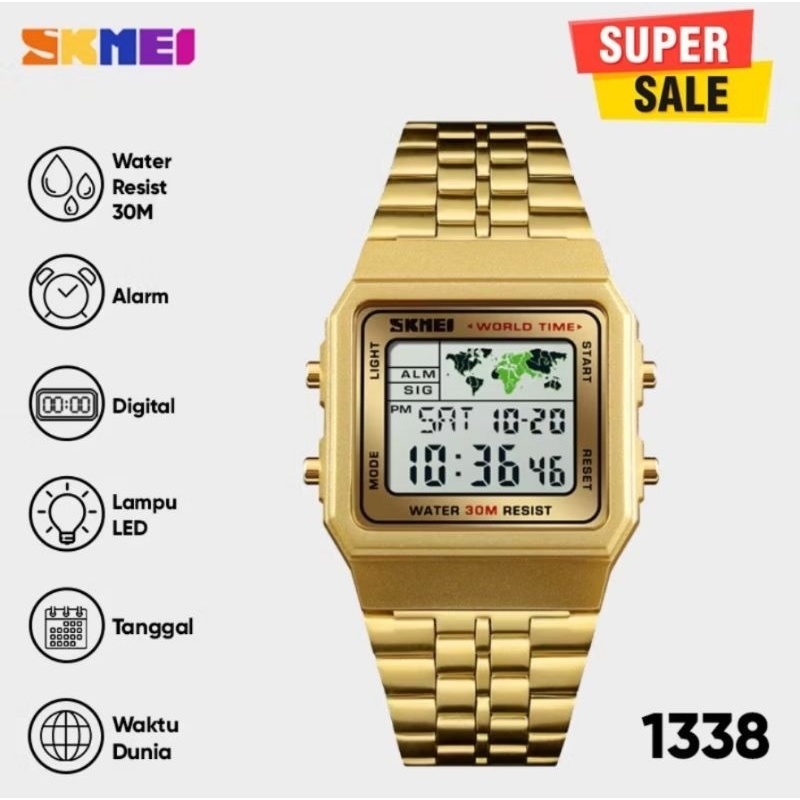 Jam Tangan Pria wanita premium Digital LED SKMEI casio