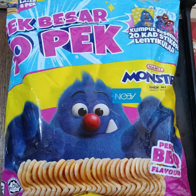 

Mamee Monster dapat kartu stiker