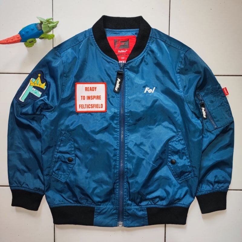 Jaket Bomber Anak FELTICS Original 100% Second Military Pilot Style Outdoor Parasut Branded Preloved