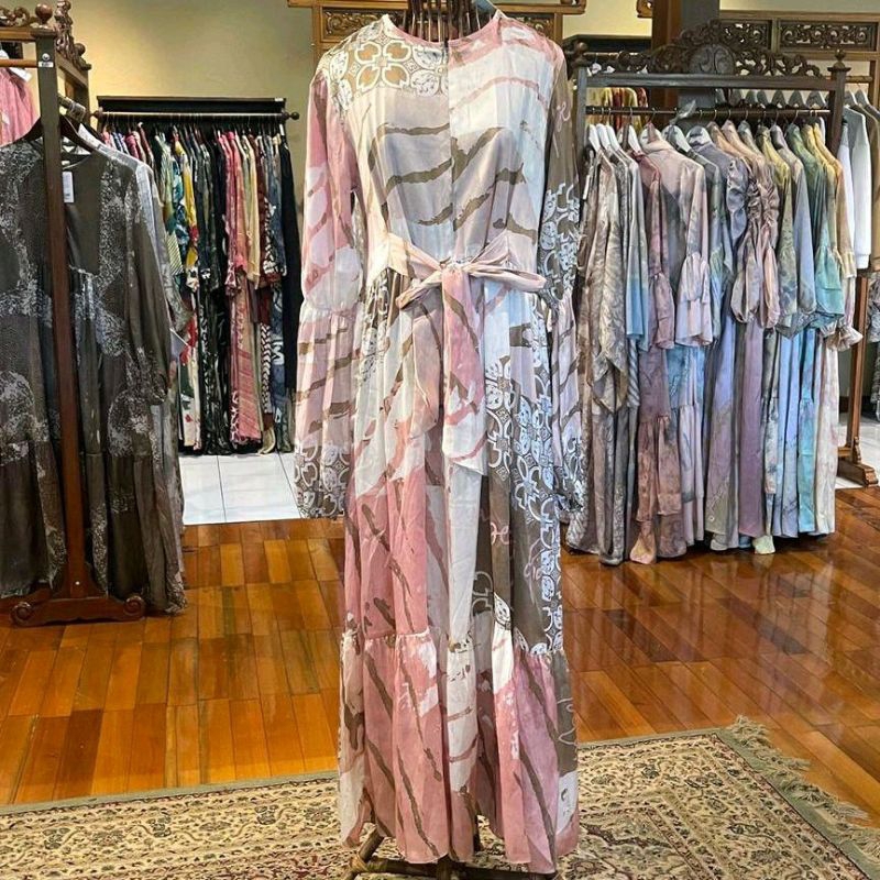 Atira Dress by Dian Pelangi LIMITED EDITION Busana Muslim Baju Maxi Gamis Abaya Kaftan Gaun Outfit B