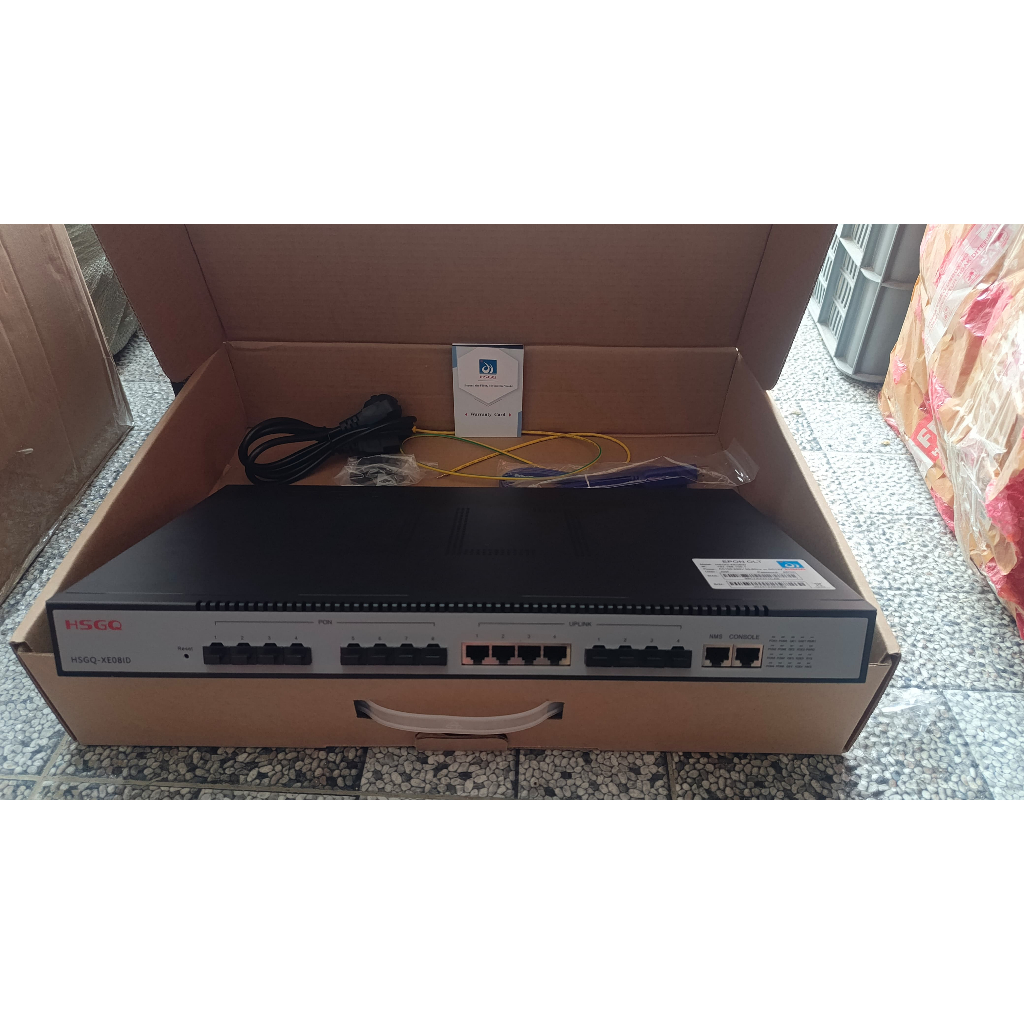 HSGQ XE08ID OLT 8 PORT EPON OLT 10G Uplink AC+12V DC - XE08ID