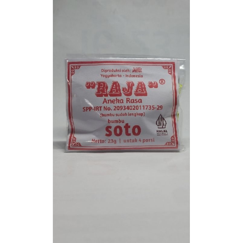 

Raja Bumbu Soto Uleg Tanpa Pengawet Non MSG (4 porsi)