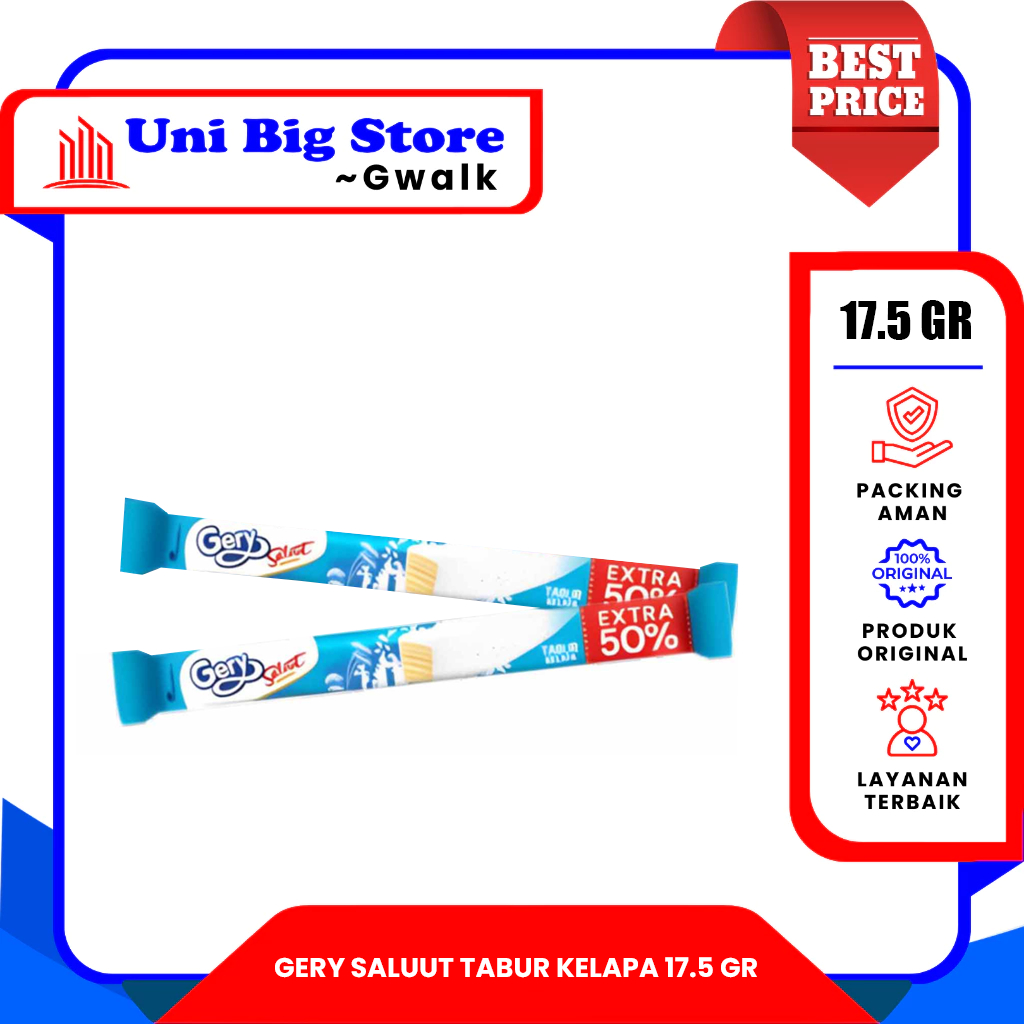 

GERY SALUUT WAFER TABUR KELAPA COCONUT BOX - 17.5 gr