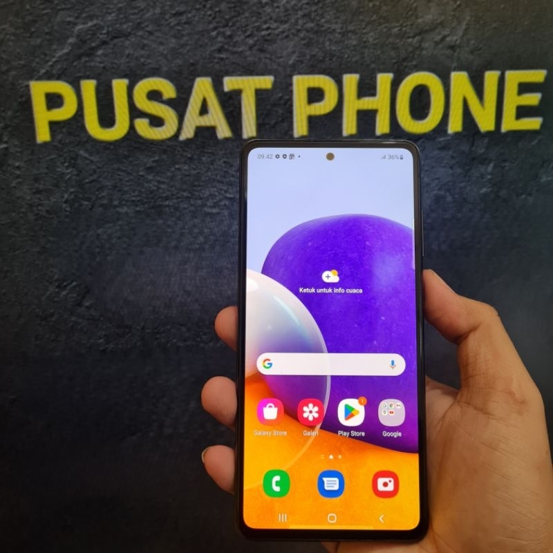 lcd samsung a72 original copotan minus kaca retak