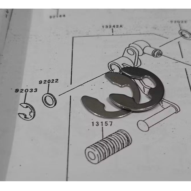 CLIP OPERAN GIGI PERSNELING KAWASAKI NINJA R RR STAINLESS STEEL ANTI KARAT