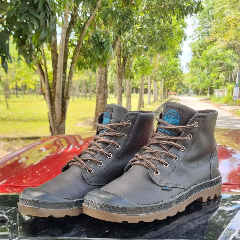 Sepatu Boots Palladium Leather Authentic