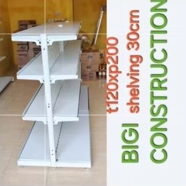 rak minimarket Indomaret reconditioned 3set toko warung kelontong besi etalase
