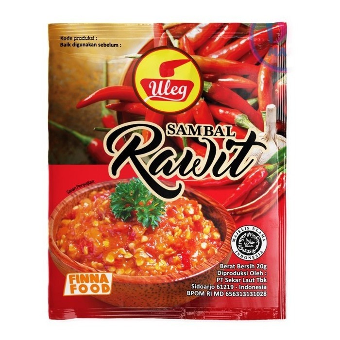 

Finna Sambal Rawit Uleg 18 gr x 10 Sachet