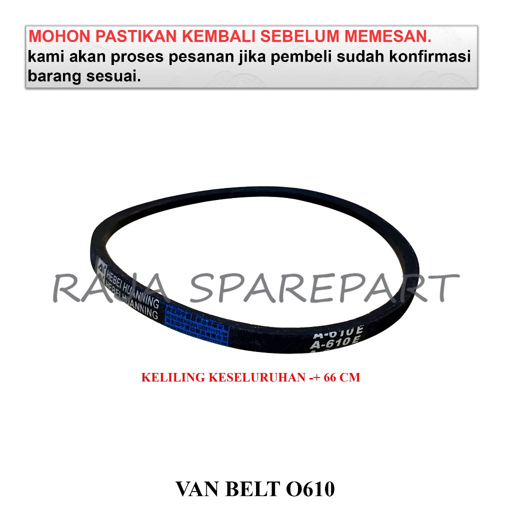 FB610 LINDEN MESIN CUCI / V BELT MESIN CUCI / VAN BELT O610