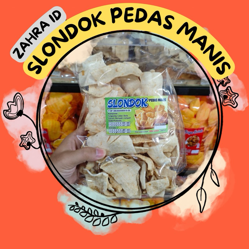 

250GR SLONDOK - KERUPUK SINGKONG PEDAS MANIS