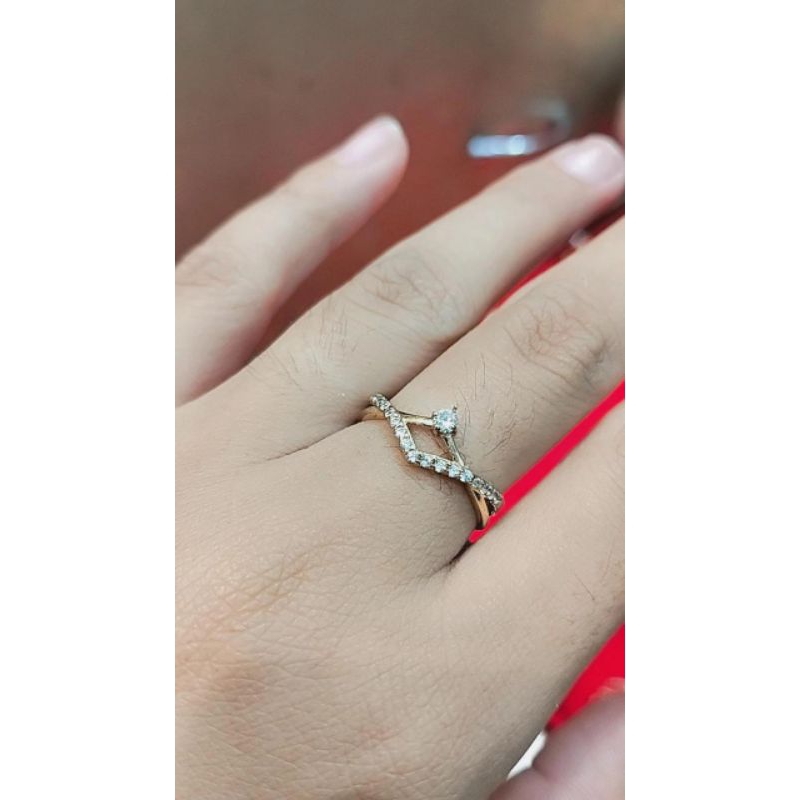 CINCIN EMAS MODEL MATA PUTIH