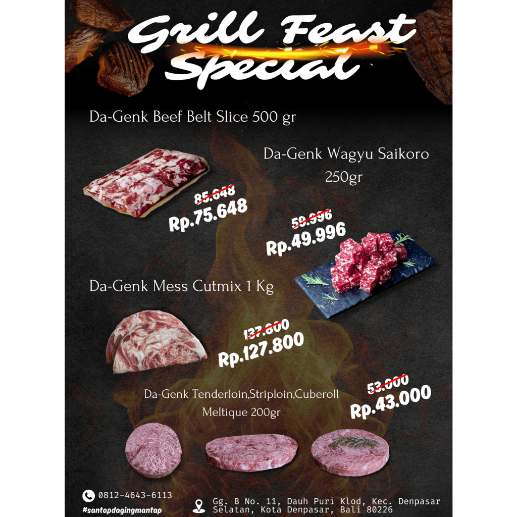 

GRILL FEAST SPESIAL paket satuan