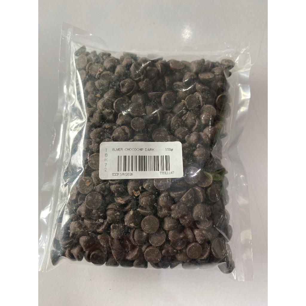 

Elmer Dark Chocochip 100gr Cokelat Choco Chip Compound Setengah Bulat