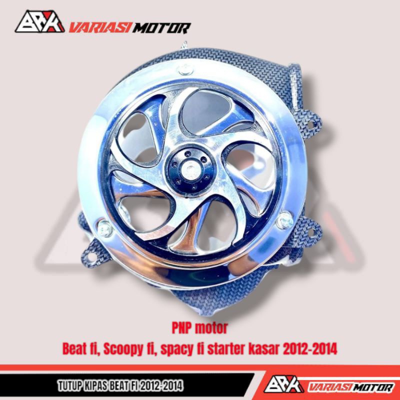 Tutup Kipas Beat FI 2014 Tutup Kipas Scoopy 2014 Spacy FI 2012 - 2014 Starter Kasar Carbon Set Spinn