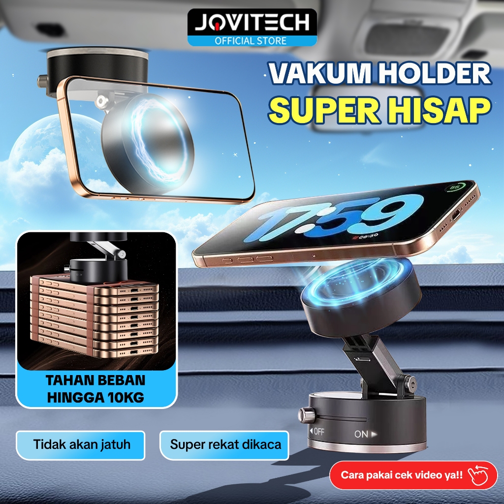 Jovitech MH21 Magnetic Mount Car Suction Mobile Phone Holder 360° Rotation Angle Adjustment Universa