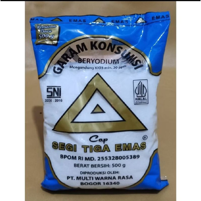 

Garam Dapur SEGI TIGA EMAS 500gr