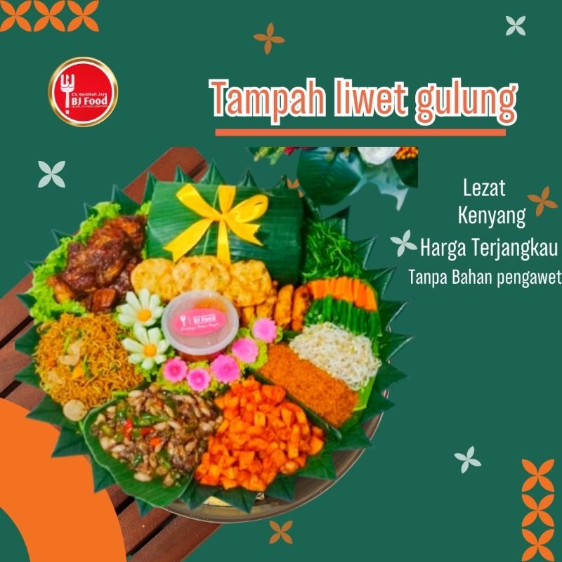 

Tampah Nasi liwet Gulung // Nasi liwet gelar // Nasi Gulung // 10 porsi // BJ Food