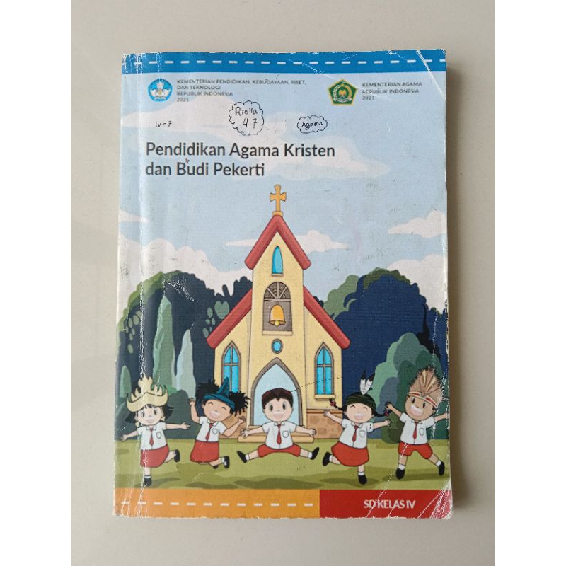 Preloved buku pendidikan agama kristen dan budi pekerti agama kristen kelas 4