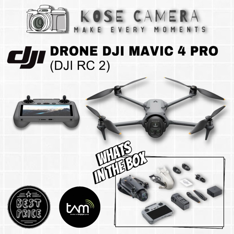 DJI Mavic 4 Pro ( DJI RC2) Triple Lens Flagship Camera Drone - Basic