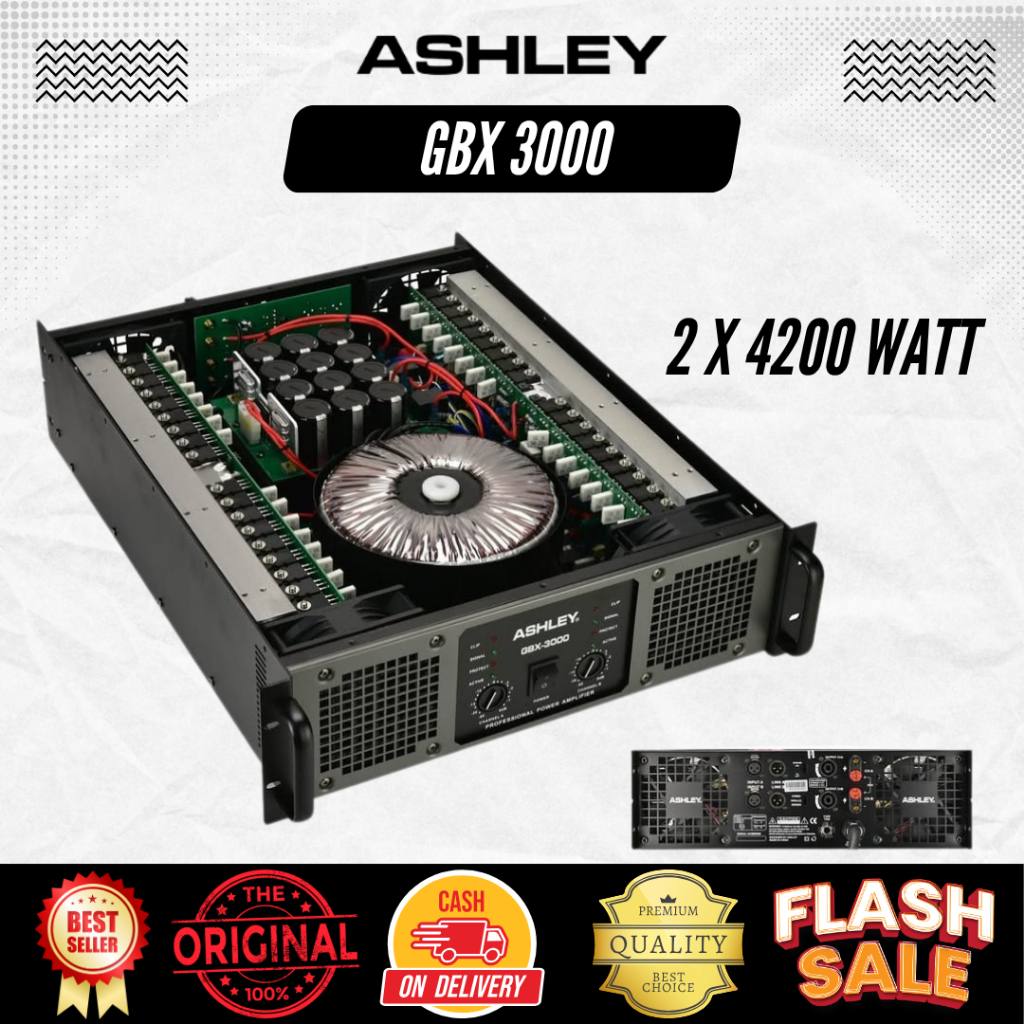Power Amplifier Ashley GBX 3000 Class GB Untuk Subwoofer