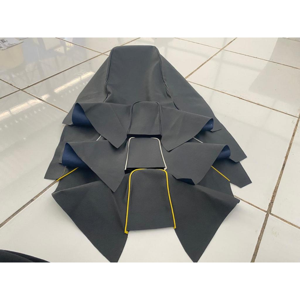 COVER JOK MOTOR ASTREA GRAND DAN PRIMA/STAR KULIT AMPLAS KASAR VARIASI LIS WARNA