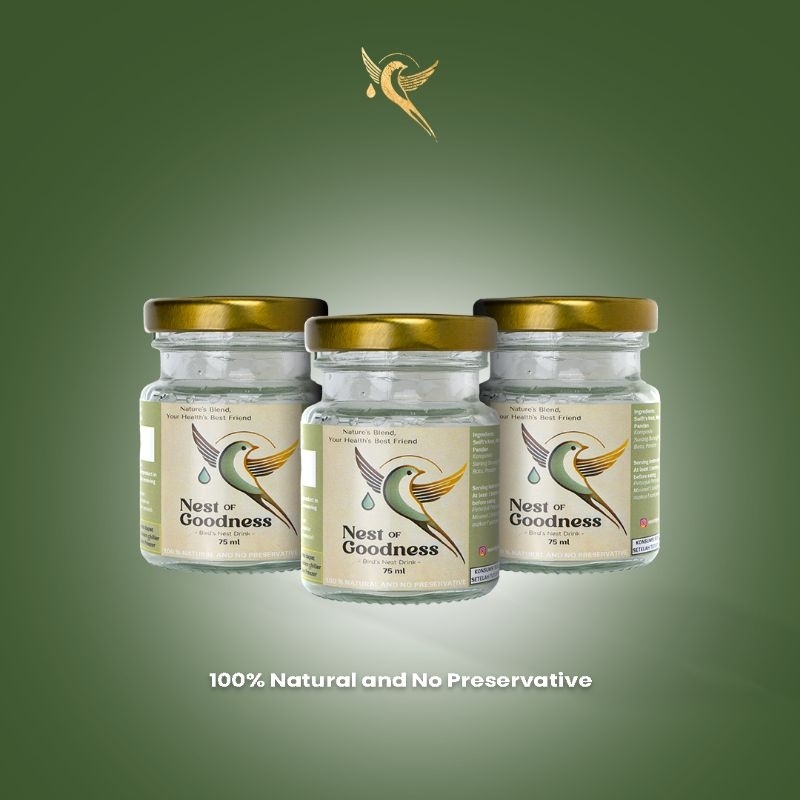 

NEST OF GOODNESS - Minuman Sarang Burung Walet - 75gr - Bird's Nest 3 Jar