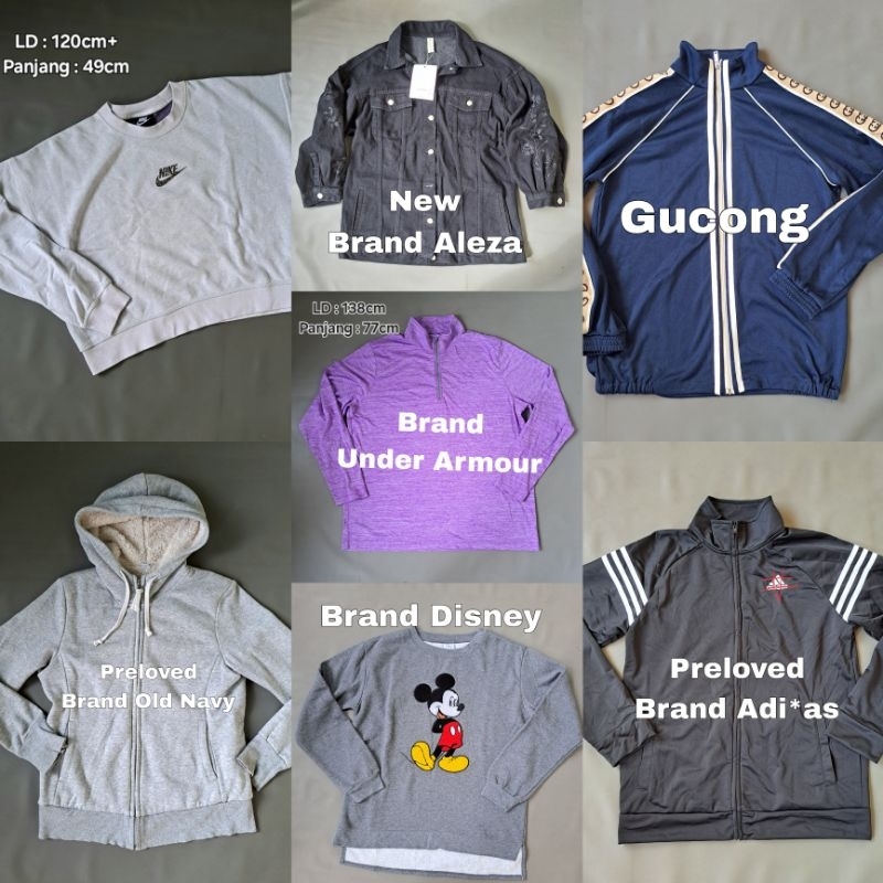 jaket sweater hoodie zipper wanita pria brand new pl