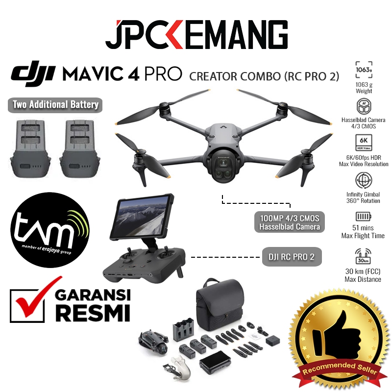 DJI Mavic 4 Pro Drone Basic / Fly More Combo / Creator Combo DJI Drone Camera Garansi Resmi