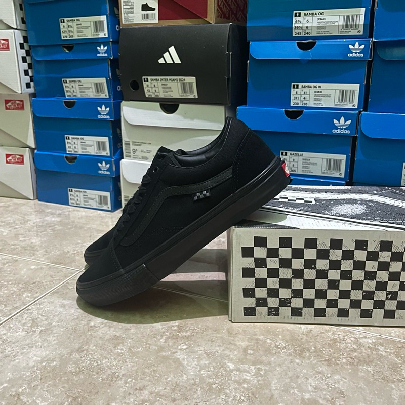 Vans skate old skool black black (Resmi PT NAVYA)