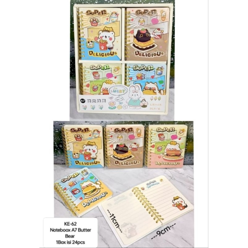 

1 BOX NOTEBOOK BUTTERBEAR PREMIUM ISI 24