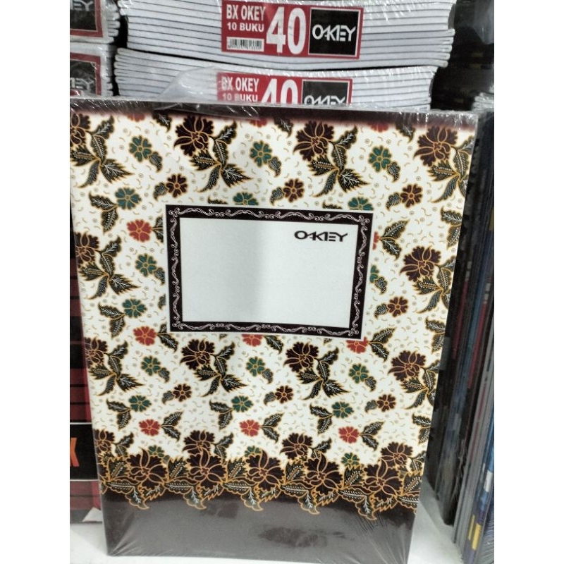 

1 Pack 10 Buku Tulis Campus Box isi 40 Lembar Okey Motif Batik Campur