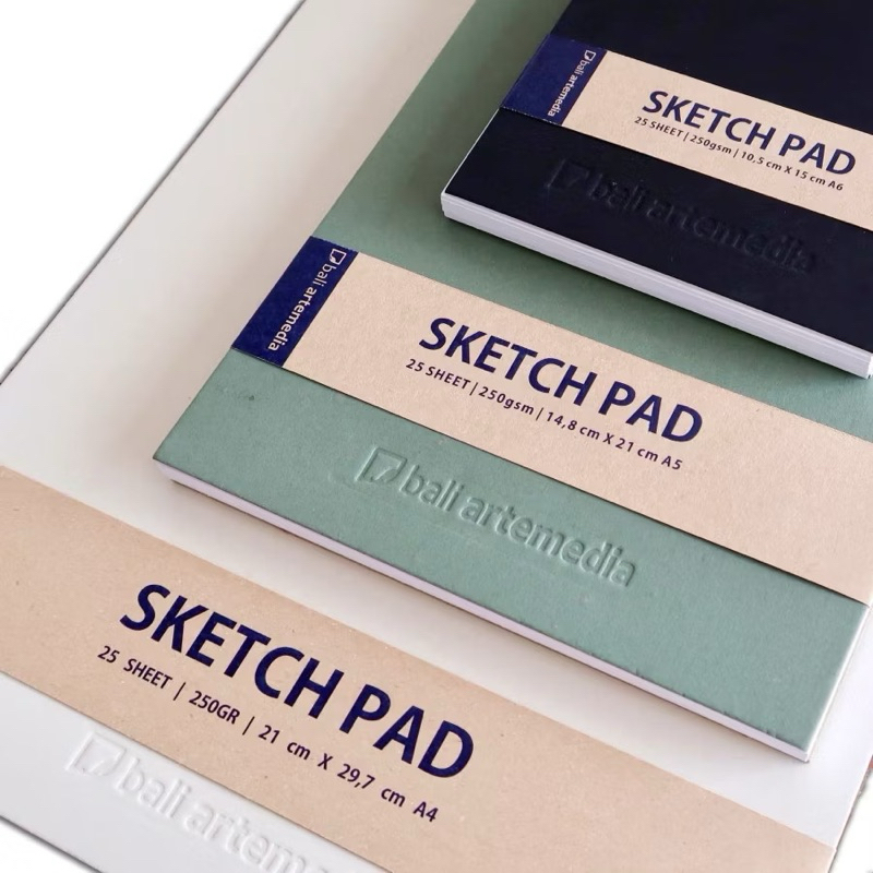 Bali Artemedia - Sketch Pad 250gsm - A4 - Sketchbook Spiral