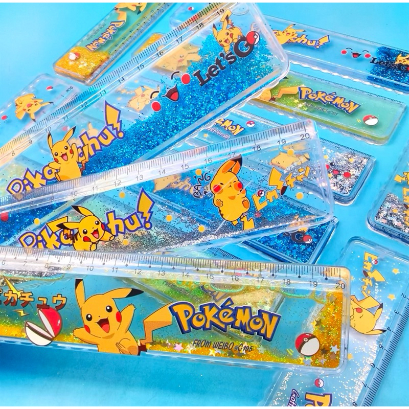 

rol penggaris anak glitter pikachu pokemon