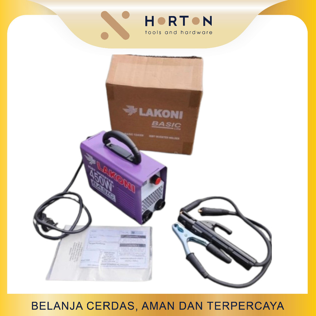 LAKONI Mesin Travo Las Listrik Inventer 450 Watt /Mesin Las Lakoni Basic 123IX