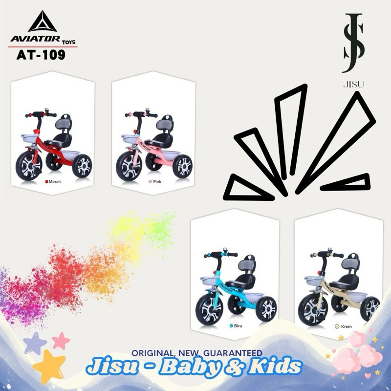 AVIATOR TRICYCLE AT-109 sepeda Anak Roda Tiga