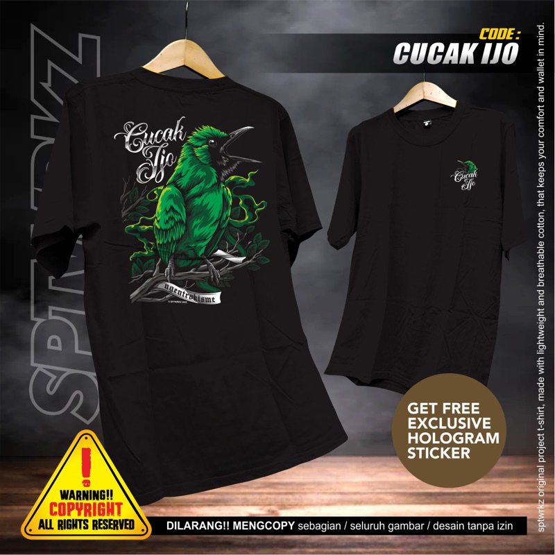 Kaos-burung CUCAK IJO
