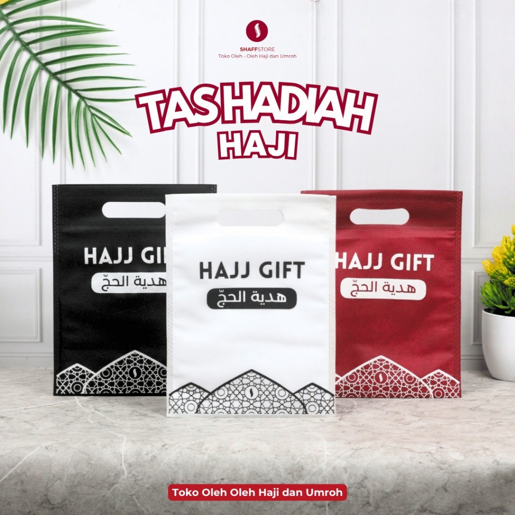 

Shaffstore Tas Hadiah Oleh Oleh Haji Souvenir Haji Ekslusif Labbaik & Kubah Series