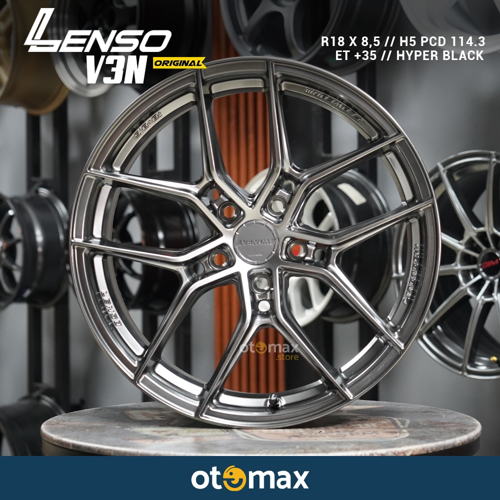 Velg Mobil Lenso Venom V3N Original Ring 18 Hyper Black